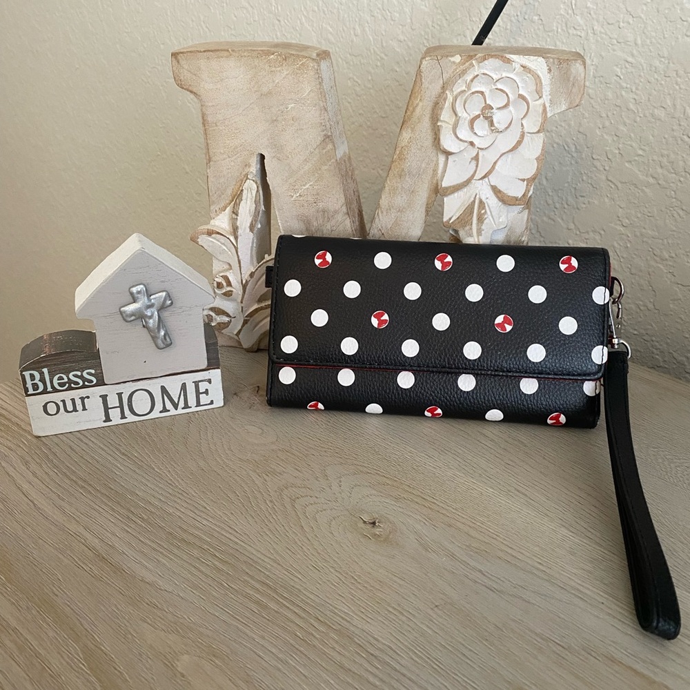 Disney Black and White Polka Dot Key & Card Holder